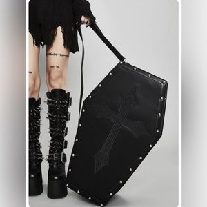 Dolls Kill Dead Weight Coffin Zip Up Bag